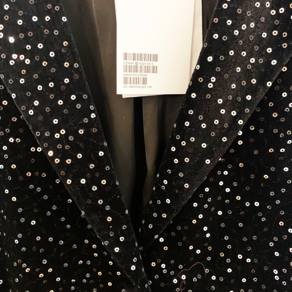 Sequined Velvet Hourglass blazer & OTHER STORIES